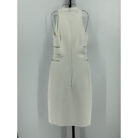 Alaia Sleeveless White Viscose Tube Dress Size 38 - Picture 3 of 6